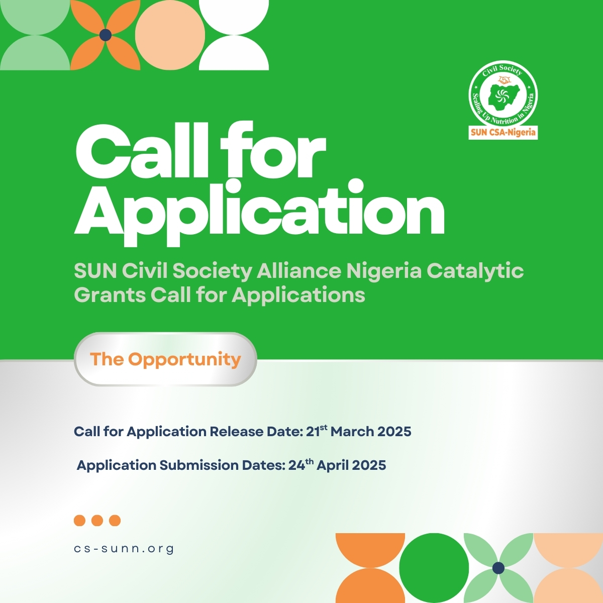 You are currently viewing SUN Civil Society Alliance Nigeria (SUN-CSA Nigeria) Catalytic Grant