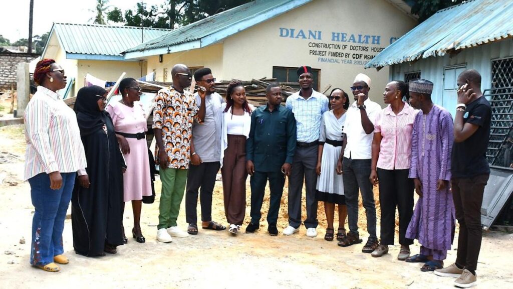 CS-SUNN team and Kwale chapter members outside Diani Health Centre